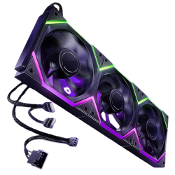 AsiaHorse Nyota Pro ARGB 120mm Forward Triple Fans - Black