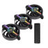 ALSEYE Gaming Fan Kit - VisionFlow Pro Max - 3 Pack - Black
