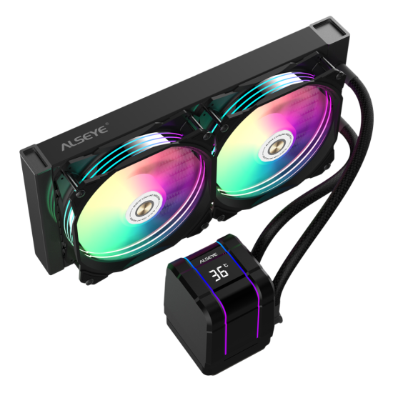 ALSEYE Liquid Cooler - AquaPulse 240 - Black ALSEYE Liquid Cooler - AquaPulse 240 - Black