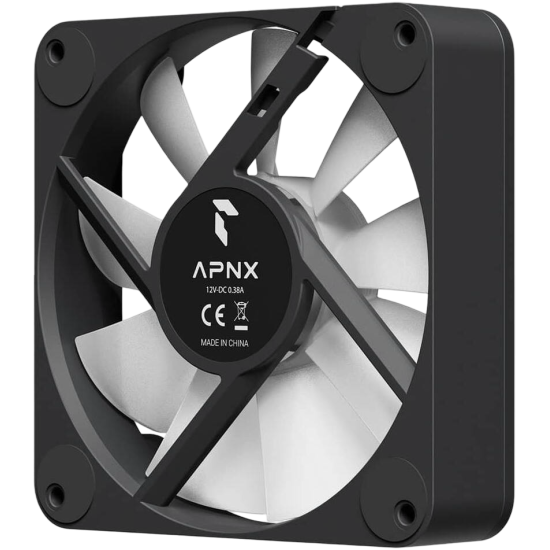 APNX FP1-RQ 120 PWM ARGB Reverse Case Fan - Black APNX FP1-RQ 120 PWM ARGB Reverse Case Fan - Black