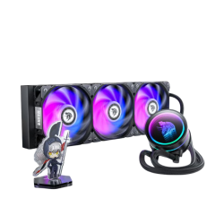 AsiaHorse Wandering Knight WK-A360 360mm ARGB AIO Liquid Cooler - Black