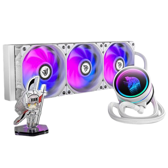 AsiaHorse Wandering Knight WK-A360 360mm ARGB AIO Liquid Cooler - White AsiaHorse Wandering Knight WK-A360 360mm ARGB AIO Liquid Cooler - White