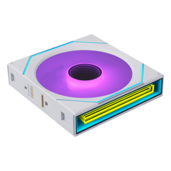 Lian Li UNI FAN SL-INF Flex Wireless 120mm Reverse ARGB Fan - Single - White Lian Li UNI FAN SL-INF Flex Wireless 120mm Reverse ARGB Fan - Single - White