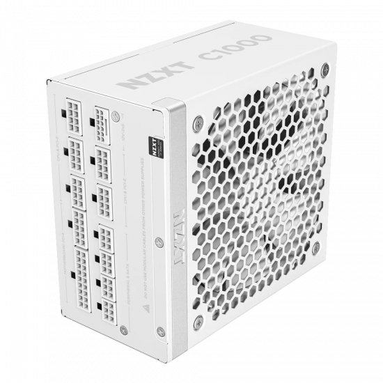 NZXT ATX 3.1 – 1000W – 80 Plus Gold – Fully Modular – White