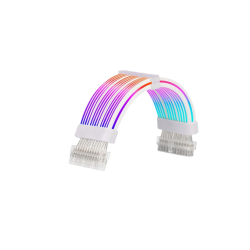 AsiaHorse RGB DualSR 24pinWhite PSU Cable - White