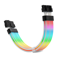 AsiaHorse RGB DualSR 2x8pin PSU Cable - Black