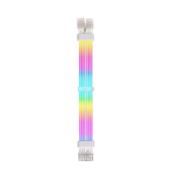 AsiaHorse RGB DualSR 2x8pin PSU Cable - White