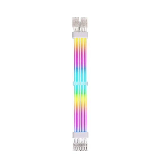 AsiaHorse RGB DualSR 2x8pin PSU Cable - White AsiaHorse RGB DualSR 2x8pin PSU Cable - White