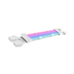 AsiaHorse RGB DualSR 2x8pin PSU Cable - White