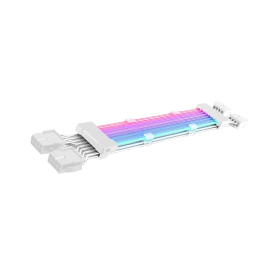 AsiaHorse RGB DualSR 2x8pin PSU Cable - White AsiaHorse RGB DualSR 2x8pin PSU Cable - White
