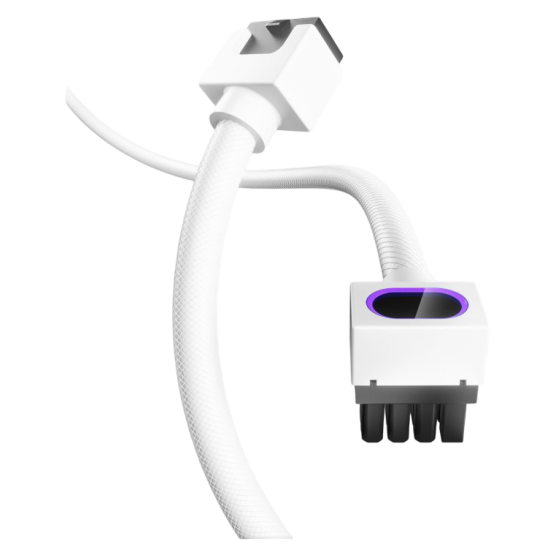 AsiaHorse Hydrus-8PIN 2.0 - 8PIN 30cm ARGB GPU PSU Cable - Model B - White AsiaHorse Hydrus-8PIN 2.0 - 8PIN 30cm ARGB GPU PSU Cable - Model B - White