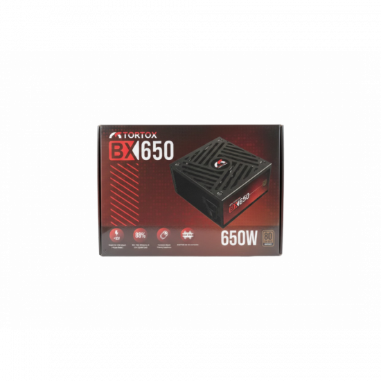 TORTOX BX650 – 650W Bronze Power Supply – Black