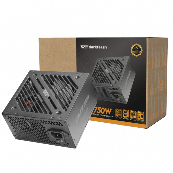 darkFlash EMT750 – 750W Bronze Power Supply – Black darkFlash EMT750 – 750W Bronze Power Supply – Black