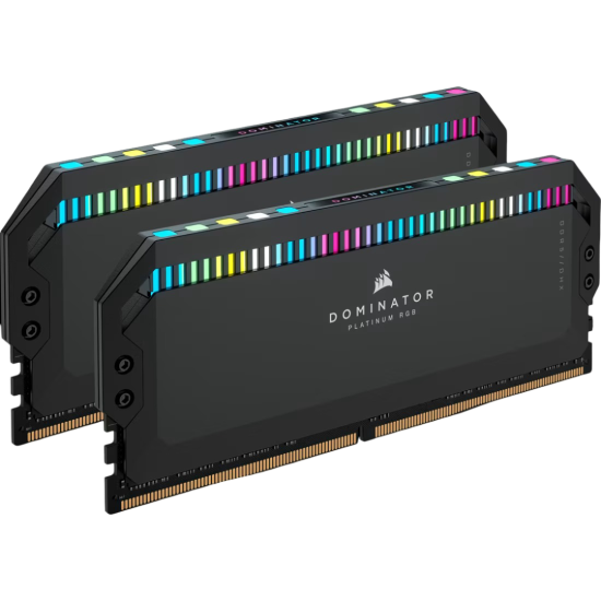 Corsair Dominator Platinum RGB DDR5 64GB 6000MT/s (2x32GB) CL30 Intel XMP Memory