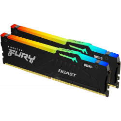 Kingston Fury Beast DDR5 32GB - 6400Mhz (2x16Gb) RGB - Black