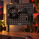 Devo Gaming Clamp-on Desk Pegboard Black