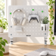 Devo Gaming Clamp-on Desk Pegboard White Devo Gaming Clamp-on Desk Pegboard White