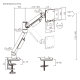 Devo Gaming Monitor Arm - Glow Elite