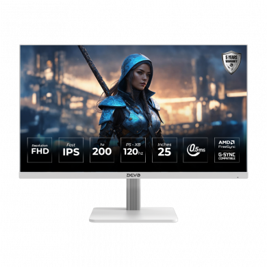 Devo Gaming monitor - DFI25200W - 25" IPS FHD 200Hz 0.5ms - White