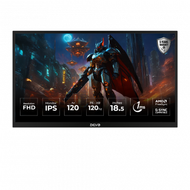 Devo Gaming Monitor - DPI18120 - 18.5" IPS FHD 120hz 1ms Devo Gaming Monitor - DPI18120 - 18.5" IPS FHD 120hz 1ms