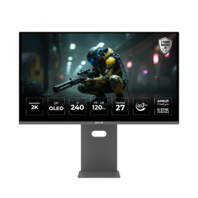 Devo Gaming Monitor - DQO27240 - 27" QD-OLED 2K 240hz 0.03ms Devo Gaming Monitor - DQO27240 - 27" QD-OLED 2K 240hz 0.03ms