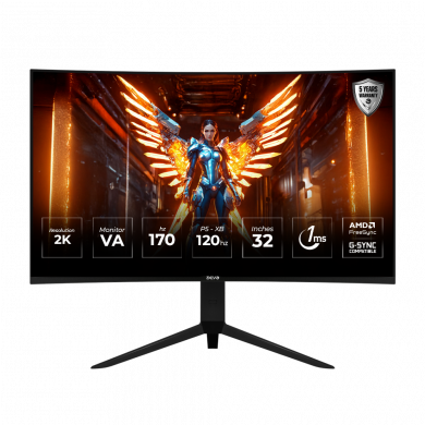 Devo Gaming Monitor - DQV32170 - 32" VA 2k 170hz 1ms - Curved