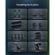 Devo Gaming Clamp-on Desk Glow Pegboard Devo Gaming Clamp-on Desk Glow Pegboard