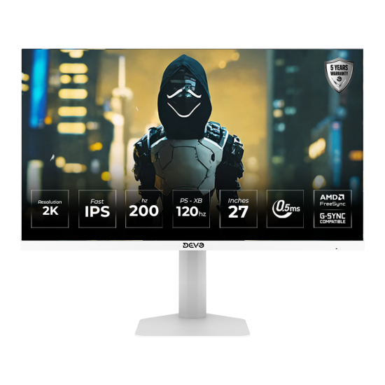 Devo Gaming monitor - DQI27200w - 27" Fast IPS 2K 200Hz 0.5ms Devo Gaming monitor - DQI27200w - 27" Fast IPS 2K 200Hz 0.5ms