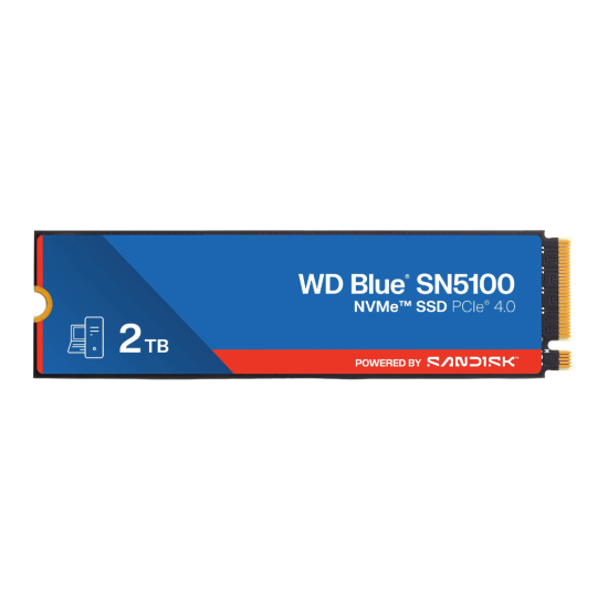 WD Blue SN5100 2TB NVMe SSD - M.2 2280, PCIe Gen 4.0 WD Blue SN5100 2TB NVMe SSD - M.2 2280, PCIe Gen 4.0