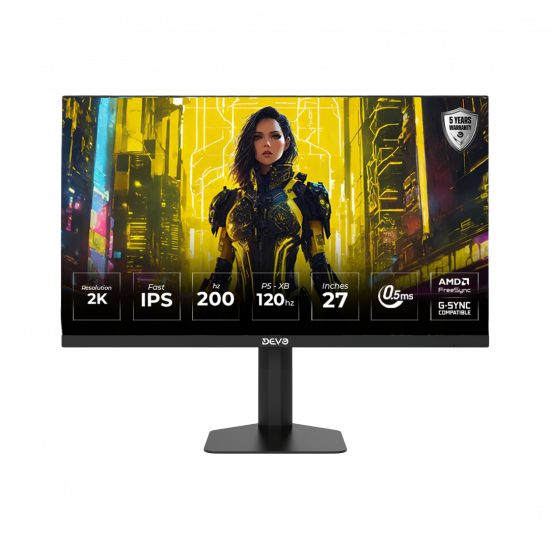 Devo Gaming monitor - DQI27200 - 27" Fast IPS 2K 200Hz 0.5ms