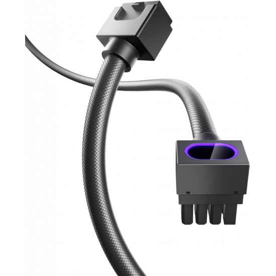 AsiaHorse Hydrus-8PIN 2.0 - 8PIN 30cm ARGB GPU PSU Cable - Model A - Black AsiaHorse Hydrus-8PIN 2.0 - 8PIN 30cm ARGB GPU PSU Cable - Model A - Black