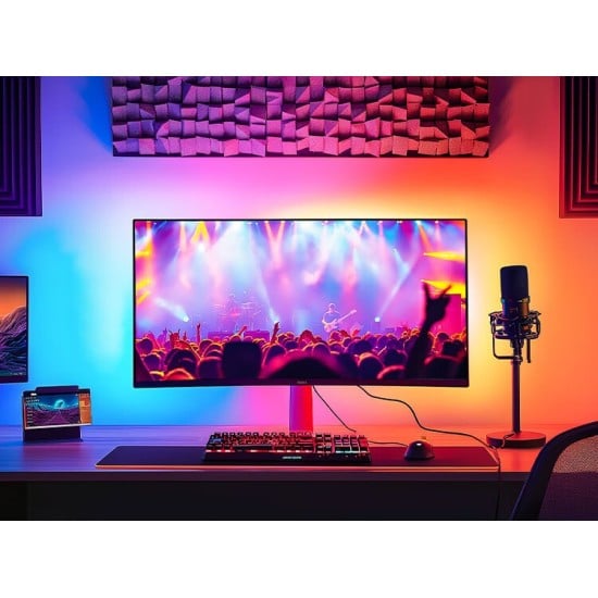 Gaming Monitor Sync Light Strip 24 inch 54LEDs RGBIC Gaming Monitor Sync Light Strip 24 inch 54LEDs RGBIC