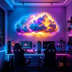 Game Room Thundercloud Ambience Light 5M 300LEDs RGBIC - Bluetooth