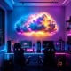 Game Room Thundercloud Ambience Light 5M 300LEDs RGBIC - Bluetooth Game Room Thundercloud Ambience Light 5M 300LEDs RGBIC - Bluetooth