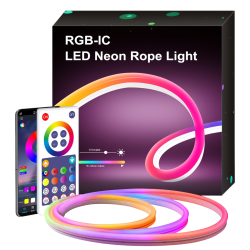 Smart LED Neon Rope Light 5M 300LEDs RGBIC - Bluetooth