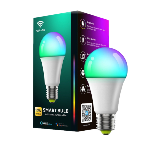 WiFi Smart LED Bulb 10W RGBW - E27 WiFi Smart LED Bulb 10W RGBW - E27