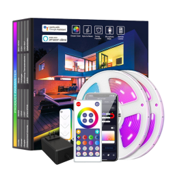 Smart LED Strip Light Dream Color 10M 180LEDs RGBIC - Tuya WiFi