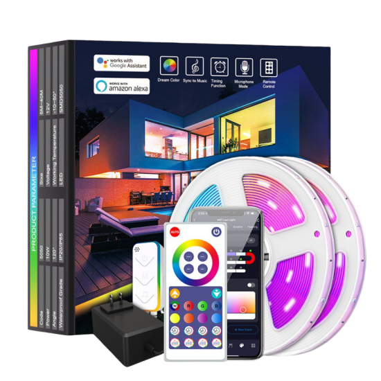 Smart LED Strip Light Dream Color 10M 180LEDs RGBIC - Tuya WiFi