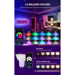 WiFi Smart LED Bulb 6W RGBW - GU10