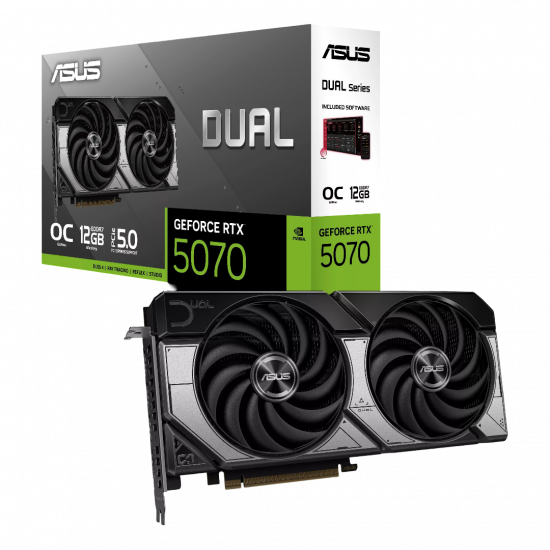 Asus Dual GeForce RTX 5070 12GB OC Edition GPU