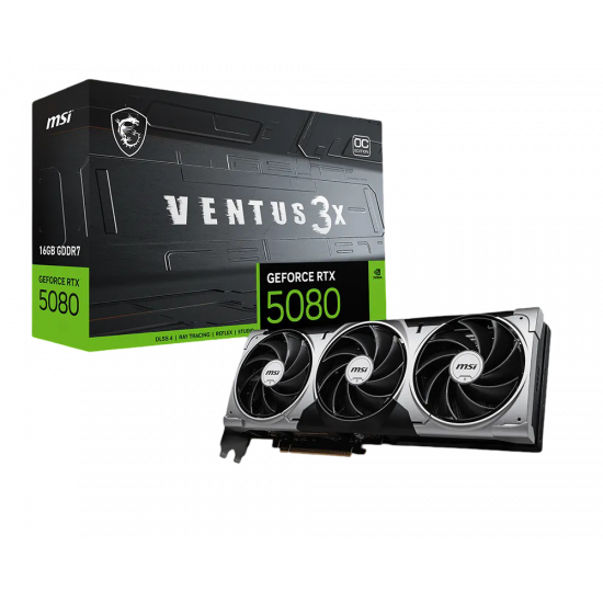MSI GeForce RTX 5080 16 GB Ventus 3X OC GPU MSI GeForce RTX 5080 16 GB Ventus 3X OC GPU