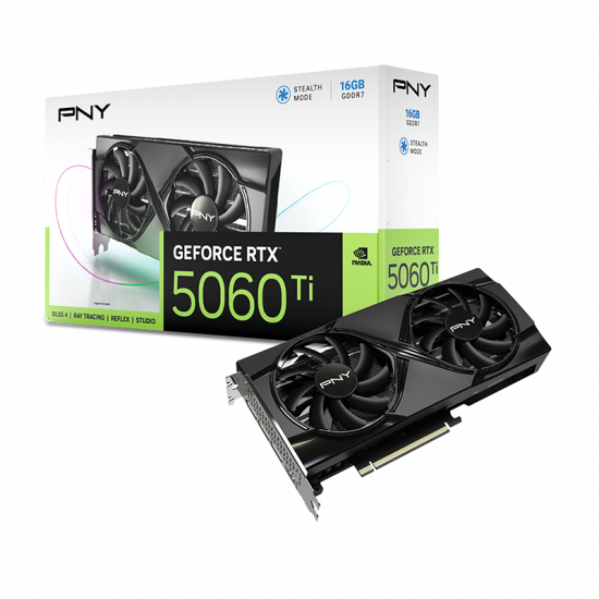 PNY GeForce RTX 5060 Ti Dual Fan 16GB GPU PNY GeForce RTX 5060 Ti Dual Fan 16GB GPU