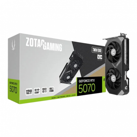 ZOTAC GeForce RTX 5070 Twin Edge OC 12GB GDDR7 GPU ZOTAC GeForce RTX 5070 Twin Edge OC 12GB GDDR7 GPU