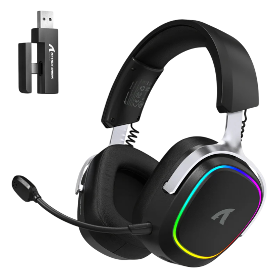 Attack Shark G800 RGB Wireless Gaming Headset - Black