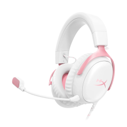 HyperX Cloud III Gaming Headset - White/Pink