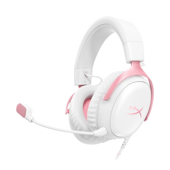 HyperX Cloud III Gaming Headset - White/Pink