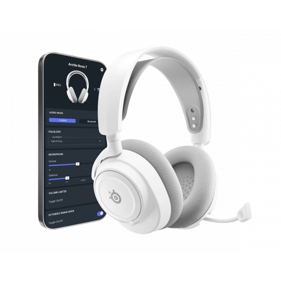 SteelSeries Arctis Nova 7 Gen 2 Wireless Gaming Headset - White