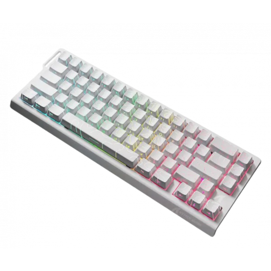 Attack Shark X68Pro Tri-Mode RGB Mechanical Keyboard - Magnetic Switch - White Contours Attack Shark X68Pro Tri-Mode RGB Mechanical Keyboard - Magnetic Switch - White Contours