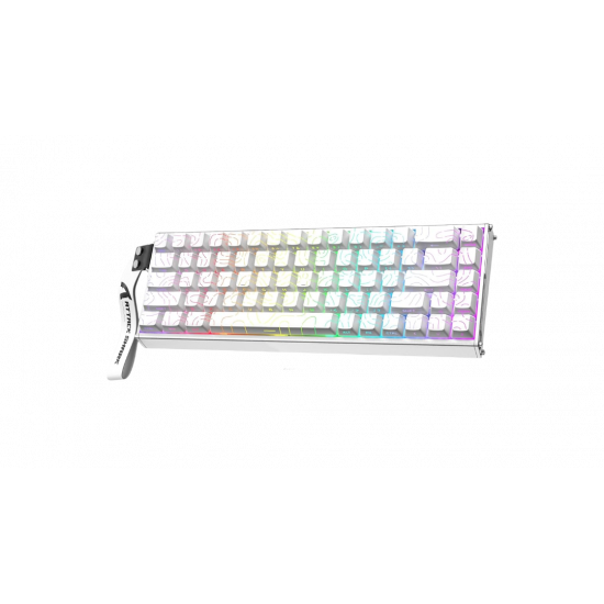 Attack Shark X68Max CNC Wired RGB Mechanical Keyboard - Magnetic Switch - White Contours