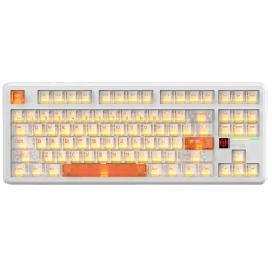 Attack Shark X87 Ultra Tri-Mode RGB Mechanical Keyboard - Meg Shark Switch - Ice Orange Attack Shark X87 Ultra Tri-Mode RGB Mechanical Keyboard - Meg Shark Switch - Ice Orange